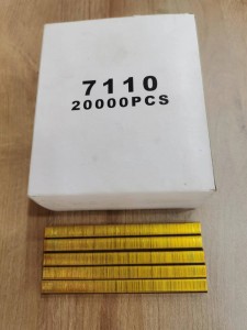 Galvanized  Gold 7106 7108 7110 7112 7114 Staples For Uphostery Pins For Sofa Woodworking Stapler Pins