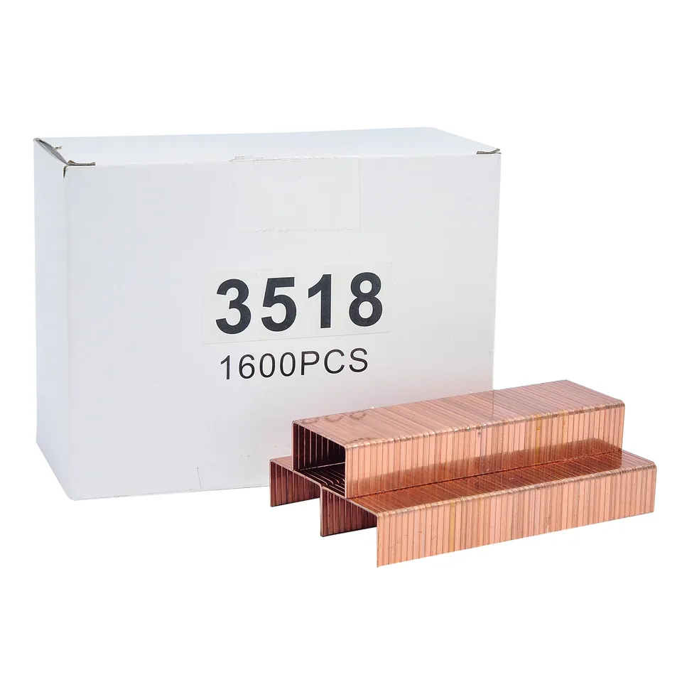 Industry Nails And Copper Package Staples 17Ga Sealed Box 32 Carton Fastener Packing Staples Series Staple