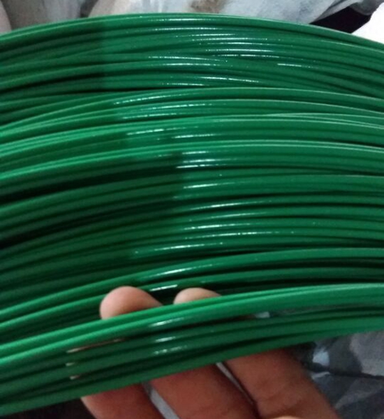 PVC coated green wire