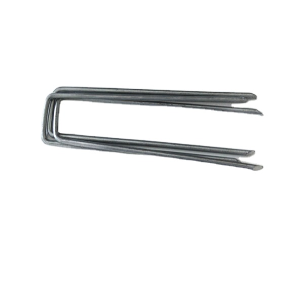 ISO Factory Flat Sharp Point galvanized painted  Garden Staples/u Shaped Turf Nails turf Pins Featured Image