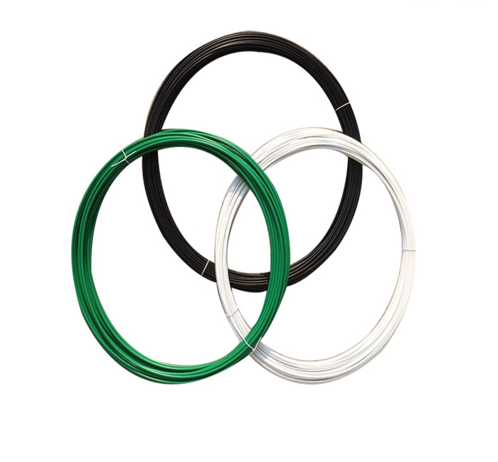 color Green PVC coated  PE wire binding wire