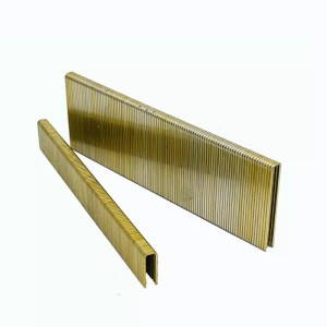 9040 Gold Gun Staples Crown Staples For Furniture Nails Factory Of China