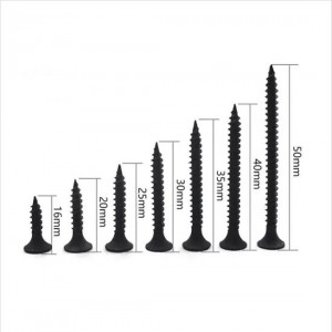 factory direct sell Black Drywall Screws tapping Point Zinc Plated With Bugle Head