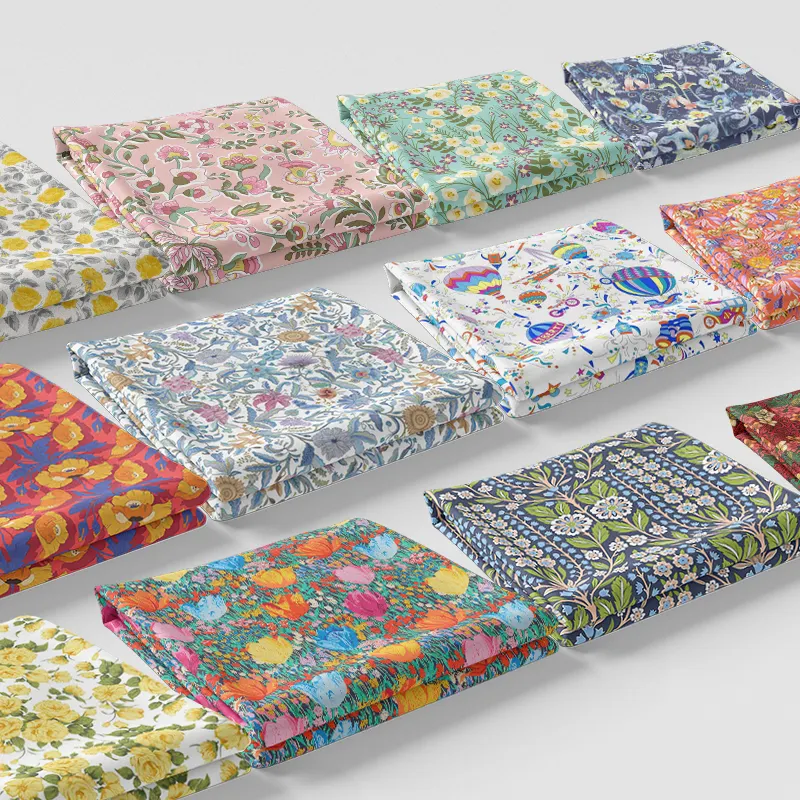 Custom print design liberty of london tana lawn pure cotton fabric