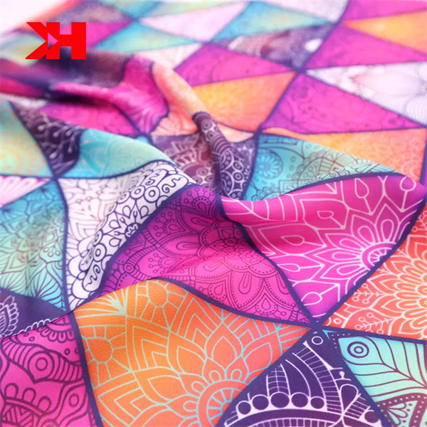 Somali Dirac fabric 100% silk custom digital printed satin fabric