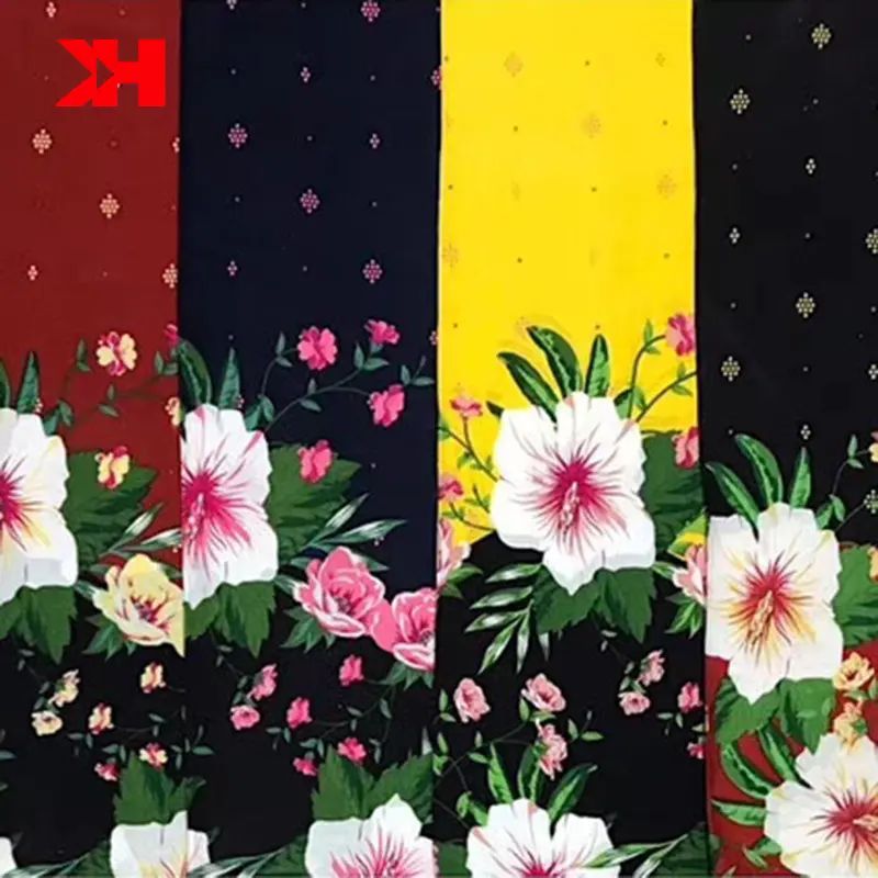 customization 110gsm 57/58″ broder digital printed floral viscose 100 rayon fabric for dresses
