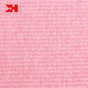 Factory made hot-sale Buy Ribbing Fabric - plain dyed hacci 100 polyester knitting fabric for sweater – Kahn
