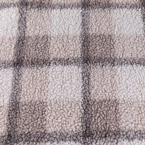Best Price on  Printed Cotton Fabric - knitted 100% polyester polar fleece blanket fabric – Kahn