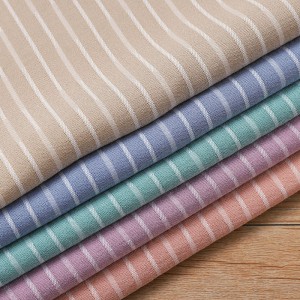 NYLON RAYON POLY STRIPE POPULAR DESIGN WOVEN FABRIC FOR LADY SUIT NR9235