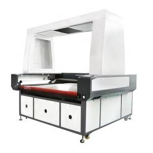 Wholesale Price China China 1610 CO2 Automatic Feeding System Laser Cutter Machine for Fabric Cutting with Double Laser Heads Big CCD Camera Capture System