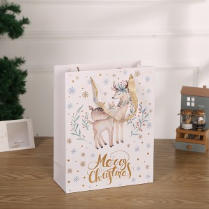 Christmas ribbon card paper bag