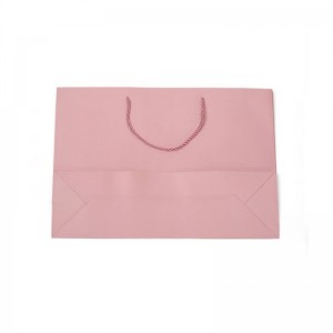 Braided Rope Can Be Custom Printed Pink Shopping Art Bag