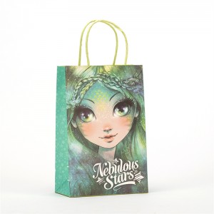 Richly Printed Round Rope Paper Bags