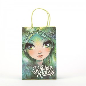 Richly Printed Round Rope Paper Bags