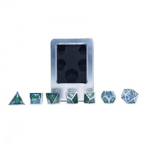 Metal resin double sword dice (OPP bag or iron box)