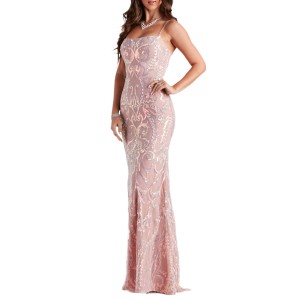 Wholesale Sequin Evening Prom Dresses China Made