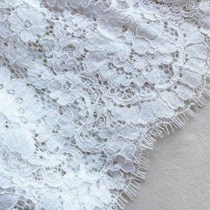 Lässiges Damen-Midikleid aus weißer Spitze – Bianca-Kleid