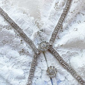 فستان نسائي كاجوال متوسط ​​الطول من الدانتيل الأبيض —— فستان بيانكا