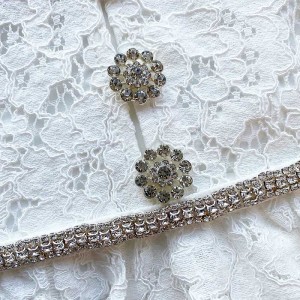 Casual Women White Lace Midi Dress——Bianca Dress