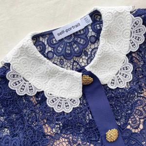 Wholesale custom openwork classical lace dress