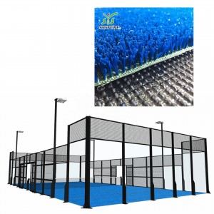 Factory Price High Resilience Standard Panoramic Tennis Court Padel Grass