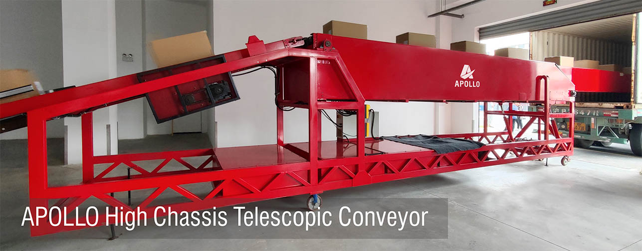 High Chassis Telescopic Conveyo