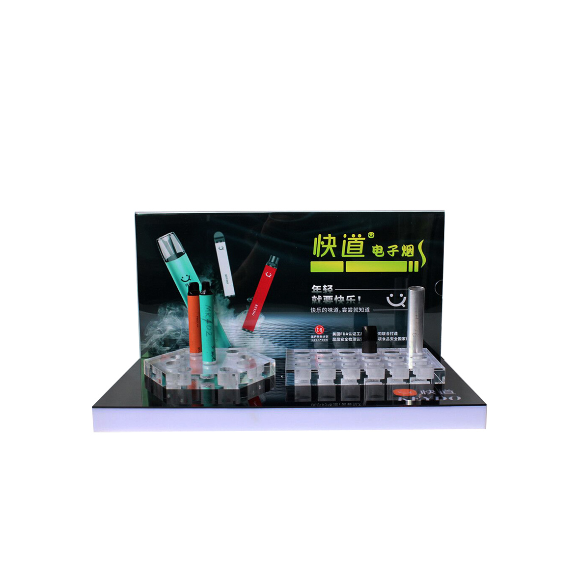 The Lighted Acrylic Electronic Cigarette Display Stand