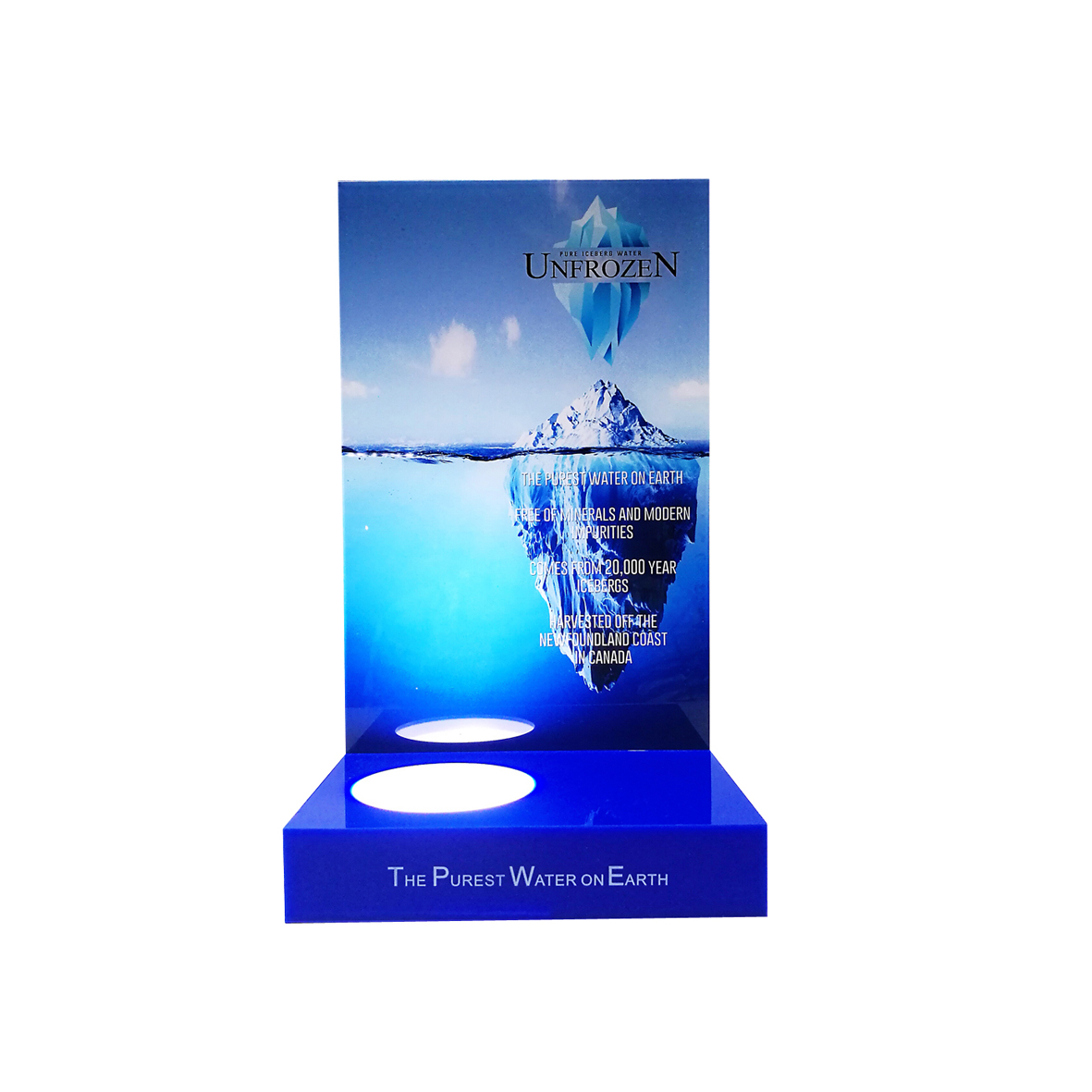 The Lighted Acrylic Wine Display Stand With Customized Logo