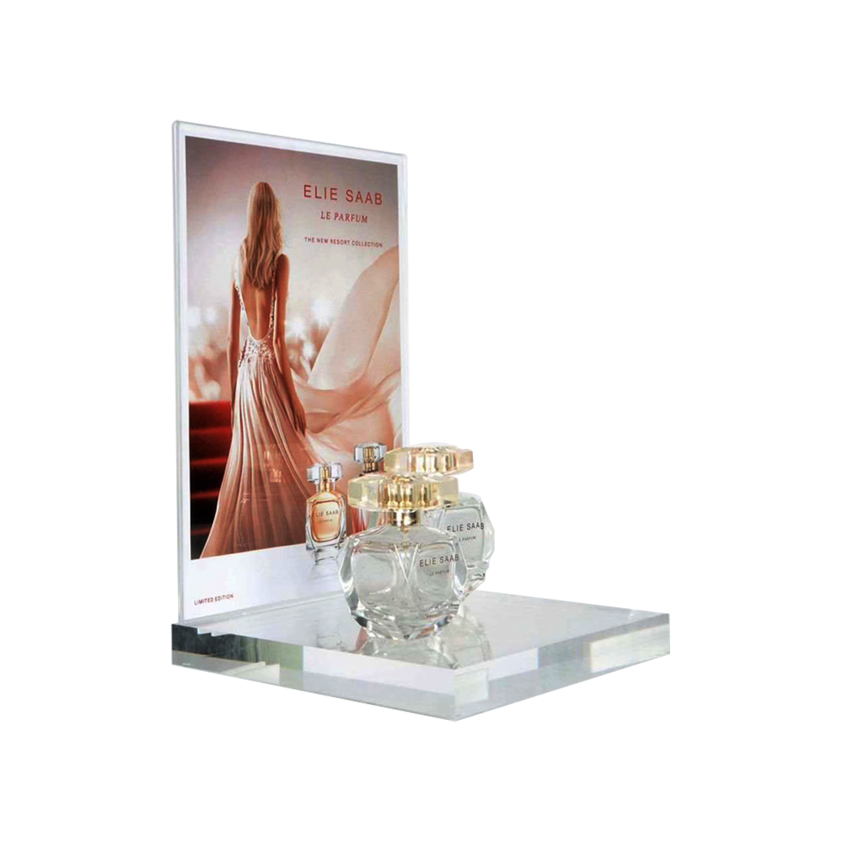 Customizable acrylic perfume bottle display stand