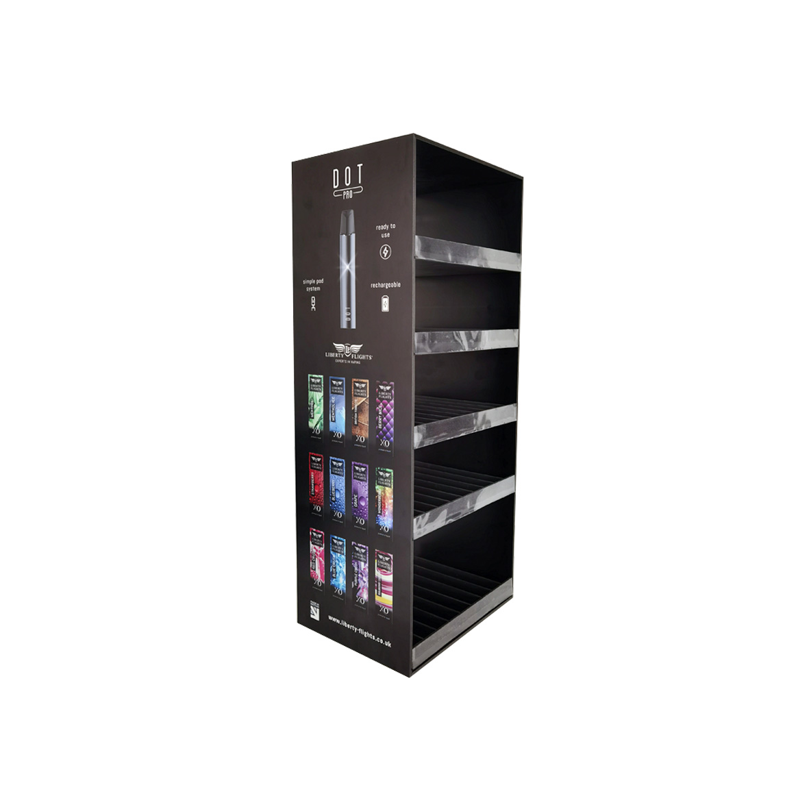 5-tier e-cigarette display stand /vaporize display shelf