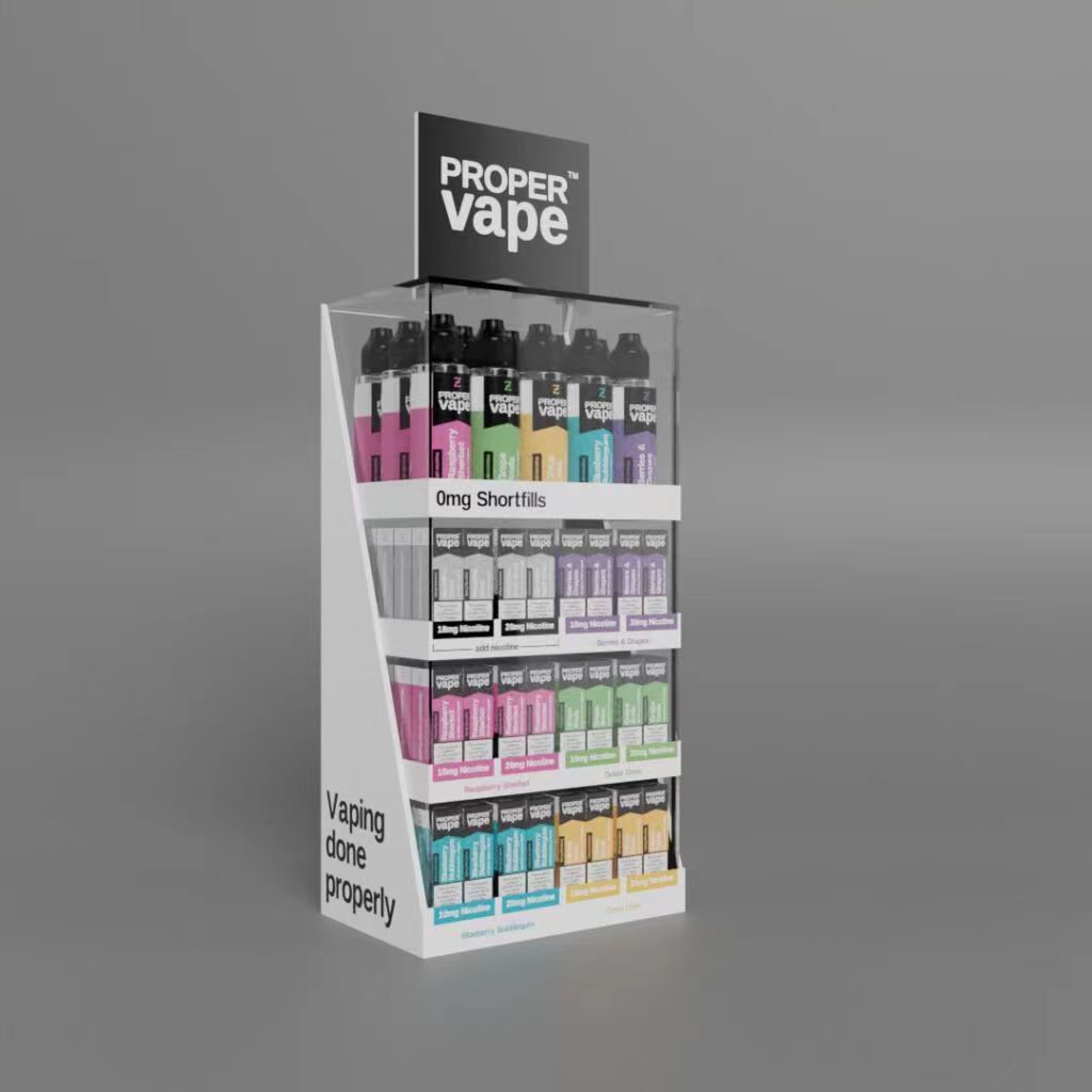 e-cigarette brands use acrylic e-cigarette display stands