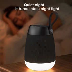 Night light bluetooth speaker for indoor and outdoor use