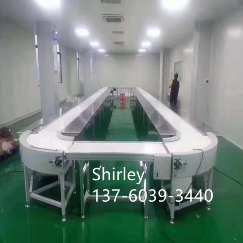 Good Pallet Transfer Conveyors Manufacturers –  Curve Belt Conveyors Systems with 45/90/180 Degree Turning Conveyors Tables  – Hongdali