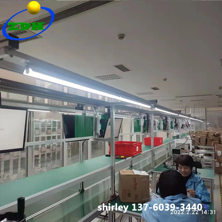 Best-Selling Working Table Assembly Line Manufacturer –  Electronic Products Belt Conveyor Line Assembly Line with E-SOP system  – Hongdali