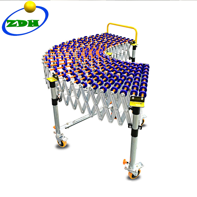 Best Circle Conveyors Systems Supplier –  Factory Supply Gravity Skate-wheel Expandable Flexible Unloading Conveyors  – Hongdali