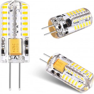G4 LED žiarovka 12V AC/DC Bi-Pin Base Žiarovky na krajinársku základňu 1,5W/2W/2,5W wattové LED žiarovky teplá biela 2700K