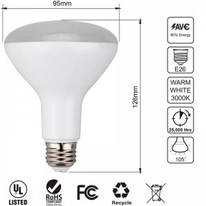 I-BR30 LED Bulb 9W 5000K 6500K 65W Equivalent Dimmable E26 E27 Base LED Corn Lighting Lighting Lighting
