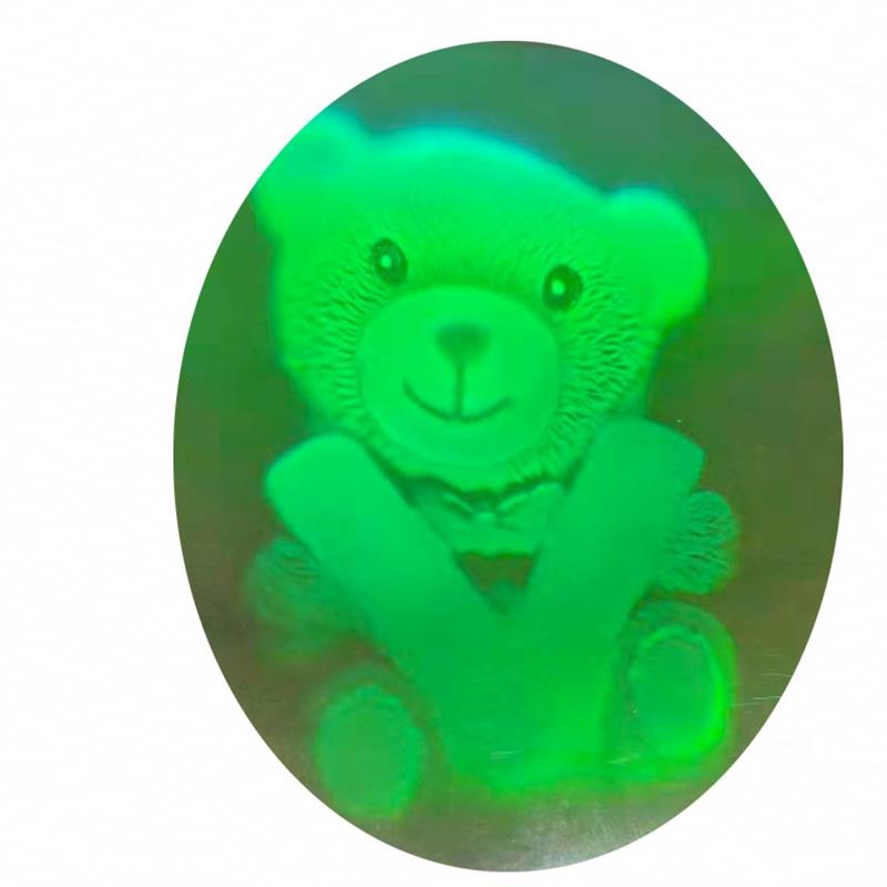 3D Holographic AgX Photopolymer Green Stickers