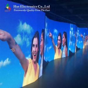 Well-designed Column Led Display Screen - Indoor Curved LED Display , Rental P2.6 LED Programmable Sign Display Board – Hot