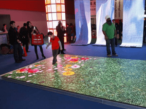 Interactive LED Floor Screen LED Video For Advertiser