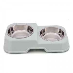 Elevated Cat and Dog Bowls with Stainless Steel Food and Water Pet Bowls