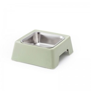 Stainless Steel Detachable Dog Bowls Anti Slip Pet Bowls