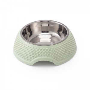 Single Dog Bowl Stainless Steel Dog Cat Bowls Detachable Pet Bowl
