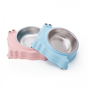 Multi Use Lovely Snail Dog Bowl Stainless Steel Cat Bowls