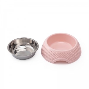 Single Dog Bowl Stainless Steel Dog Cat Bowls Detachable Pet Bowl