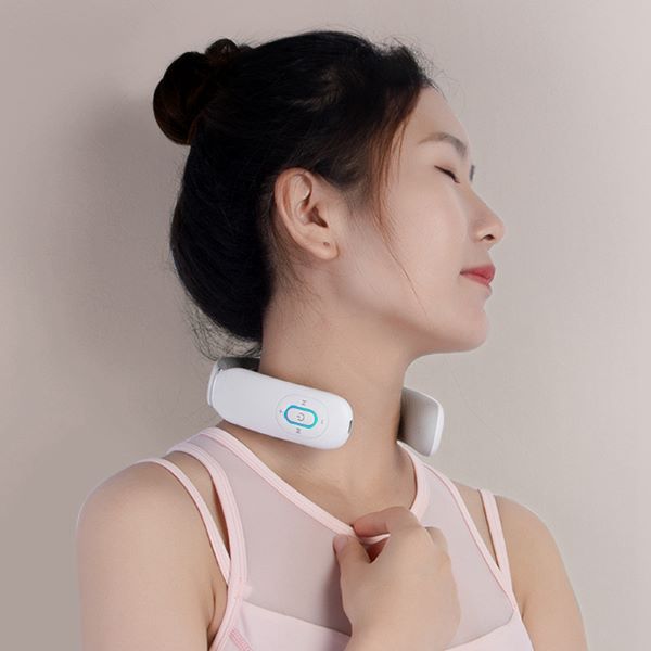 Logo Branded Rechargeable Electric Pulse Neck Massager With