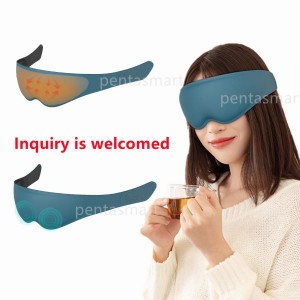 OEM Eye Massager With Heat Compression Stress Therapy Electric Eye Massager Rechargeable Eye Massage Mchine