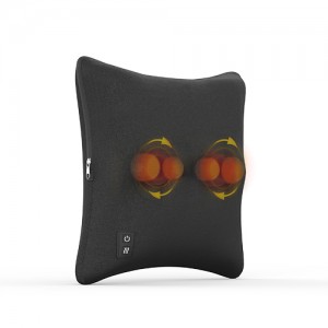 OEM ODM Factory Electronic Massage Pillow Shiatsu Massage Cushion With Heat Lumbar Massage Cushion Car Office