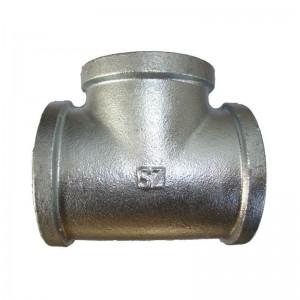 Galvanized malleable iron pipe fitting tee 130