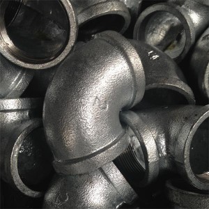 2021 Good Quality Compression Pipe Fittings - Galvanized malleable iron elbow 90 with npt thread – Gain